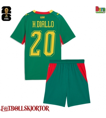 Senegal Habib Diallo #20 Borta Kläder Barn VM 2026 Kortärmad (+ Korta byxor)
